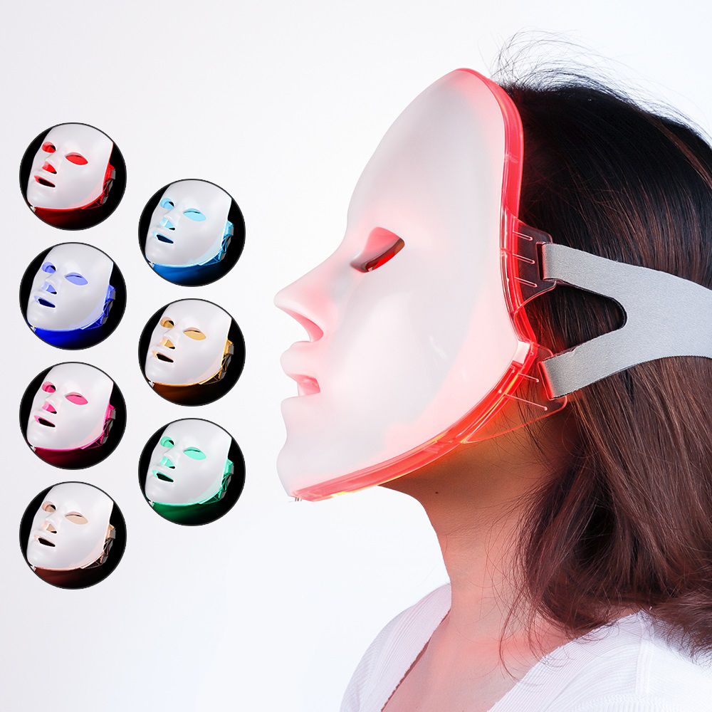 USB Rechargable Cordless 7 Colors LED Skin Care Facial Mask
