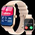 Volkano Life Series Smart Watch for Women & Men | Calling & Photo Uploads - Rose Gold