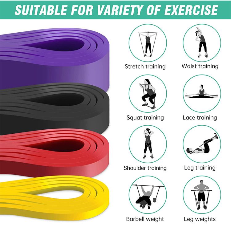 4Pieces Fitness Pull-Up Resistance Bands, Pilates Stretching Bands