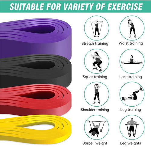 4Pieces Fitness Pull-Up Resistance Bands, Pilates Stretching Bands